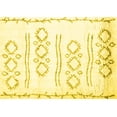 thumbnail image 1 of Ahgly Company Indoor Rectangle Solid Yellow Modern Area Rugs, 2' x 3', 1 of 4
