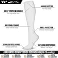 thumbnail image 3 of 3 Pairs Compression Socks for Women & Men 15-20 mmHg,Best Support for Nurses Running Hiking, 3 of 6
