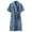 A-Blue188, variant on Women's Printed Wrap Robe Cozy Soft Breathable Lightweight Kimono Bath Sleep Robe