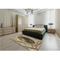 thumbnail image 5 of Ahgly Company Machine Washable Indoor Rectangle Transitional Dark Brown Area Rugs, 5' x 7', 5 of 7