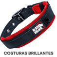 thumbnail image 4 of Collar para Perros Black Rhino, Neopreno Acolchado, Costuras reflectantes, Ajustable, XL (Azul/Gris) rojo XL, 4 of 6