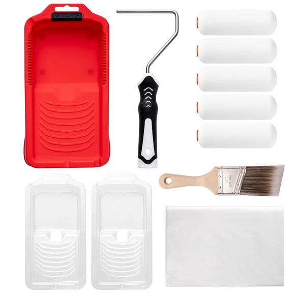 Kit de rodillos de pintura Mister Rui de 11 piezas con rodillo de 4 pulgadas