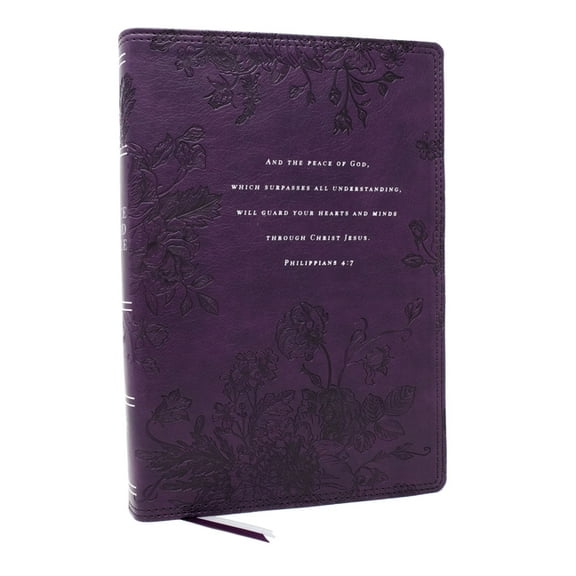 Peace of God Bible: Discover and Experience God's Shalom Throughout the Bible (Nkjv, Purple Leathersoft, Red Letter, Com, (Hardcover)
