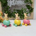 thumbnail image 4 of resina conejo sentado cáscara de huevo decoraciones primavera Pascua figuritas accesorios de mesa para fiesta hogar vacaciones jardín ornamento esquí esquí Gafas de esquí, 4 of 5