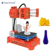 EasyThreed 3D Printer for Kids Mini Desktop 3D Printer 100x100x100mm Print Size No Heated Bed One-Key Printing with TF Card PLA Sample Filament for Beginners Household Education