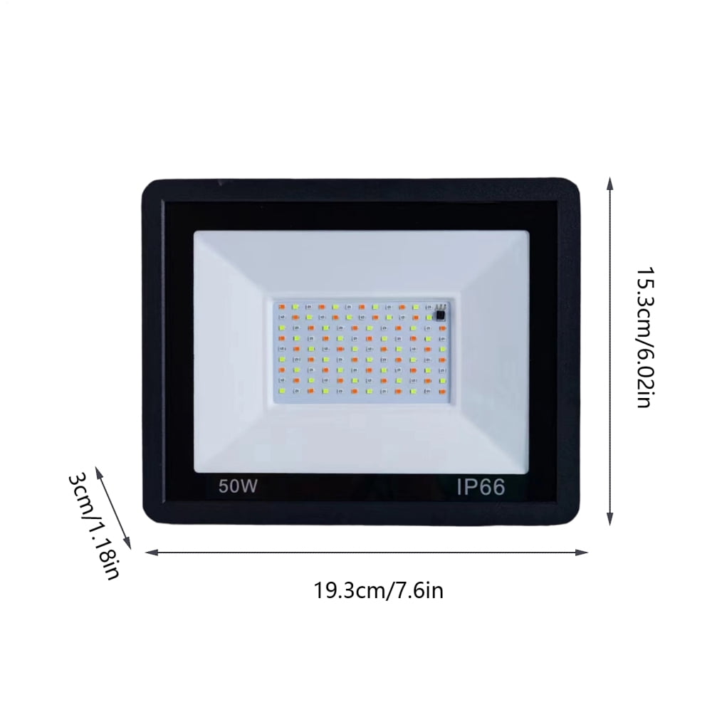Ksruee Led Flood Lights Outdoor Outdoor Flood Lights for Yard RGB Color Bulb Spotlight with Remote Control Worklight for Backyard Porch Driveway Yard Garden functional