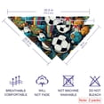 thumbnail image 2 of Football Pack of Two Cat Bandanas, Breathable Chiffon Yarn Pet Collars, Translucent Light Scarf Set - 40.6x40.6x58/16x16x22.8in, 53.3x53.3x76.2/20.9x20.9x30 in, 2 of 5