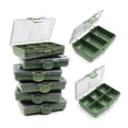 thumbnail image 2 of Buckle Closure Clear Cover Lightweight Fishing Tackle Box 1-8 Compartments Fishing Lure Box Fishing Supplies, 2 of 7