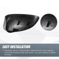 thumbnail image 4 of Car Rear View Cover Side Mirror Cap Carbon Fiber for 500 2007-2023 Mirror Guard Cover Trim 735452185 735452186, 4 of 5
