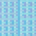 thumbnail image 1 of Ahgly Company Machine Washable Indoor Square Transitional Tron Blue Area Rugs, 8' Square, 1 of 7