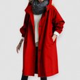 thumbnail image 2 of Coats for Women Fall Coats for Women Women's Casual Mid Length Trench Coat Belted Waist Long Sleeve Outerwear, 2 of 7
