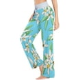 thumbnail image 3 of Women's Pajama Pants Floral Spring Pattern Comfy Stretch Sleepwear Essentials womens Lightweight Lounge Terry Pajama Pant, X-Large, 3 of 7