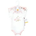 thumbnail image 2 of Hudson Baby Infant Girl Cotton Bodysuits, Vintage Rose, 0-3 Months, 2 of 3