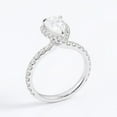 thumbnail image 3 of solitaire jewels 1.3CT Pear Moissanite Halo Engagement Ring For Women, 10K Rose Gold, 3 of 5