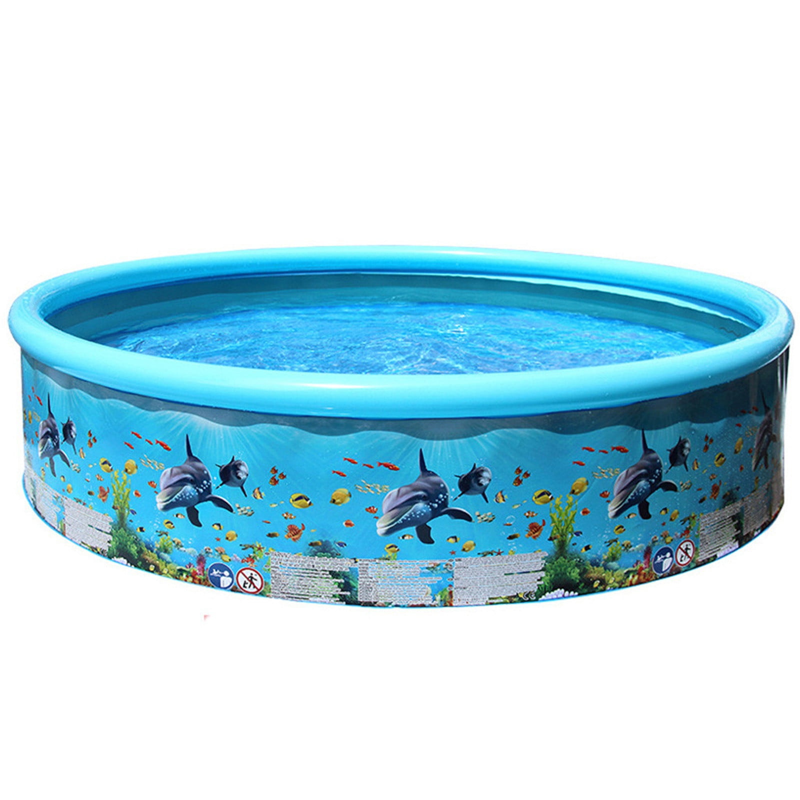 Details about   6-12Ft Round/Rectangle Swimming Paddling Pool Cover Inflatable Easy Fast Set E 