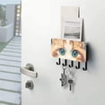 thumbnail image 5 of Cat Pixel Key Holder for Wall Mail Holder Organizer with 5 Key Hooks Wall Mount Key Rack with Shelf, 5 of 6