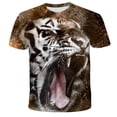 thumbnail image 1 of 2022 Hot Sale Lion Children's 3D Printing Short Sleeve T-Shirt Summer O Neck Short Sleeve Fashion Casual Top Oversized T-Shirt10T Gong Bohan LED, 1 of 2