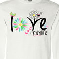 thumbnail image 4 of Inktastic Love Mimi Life with Flowers Long Sleeve T-Shirt, 4 of 5