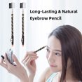 thumbnail image 3 of 2 In 1 Double-sided Eyebrow Pencil for Drawing Eyebrow Shape Long-lasting Waterproof Sweatproof Eyebrow Color Pencil with Sharpener Makeup Tools, 3 of 9