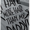 thumbnail image 5 of I Have More Hair Than Daddy Joke Toddler Boy Girl T Shirt Infant Toddler Brisco Brands 18M, 5 of 6