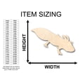 thumbnail image 2 of Unfinished Wood Axolotl Shape - Craft - up to 46" DIY 14" / 3/4", 2 of 3