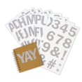 thumbnail image 4 of Recollections Silver Glitter Alphabet Stickers, 12 Pack, 4 of 5