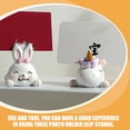 thumbnail image 3 of FUEENIRVA Photo Stands Resin Assorted Color 3Pcs Name Card Holder Table Number Holders, 3 of 8