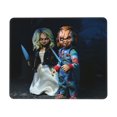 thumbnail image 1 of Alfombrilla de ratón de la novia de Chucky con borde cosido, cómodas alfombrillas con base de goma antideslizante, lavables a granel con tela de licra, para ordenadores y portátiles., 1 of 5