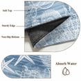 thumbnail image 6 of Blue Coastal Entryway Rug 2'x3'&nbsp; Non Slip Front Door Mats, Nautical Coral Starfish Shell Turtle Summer Entrance Rugs Indoor Outdoor Carpet, Washable Floor Mats Small Area Rug for Bedroom Kitchen, 6 of 8