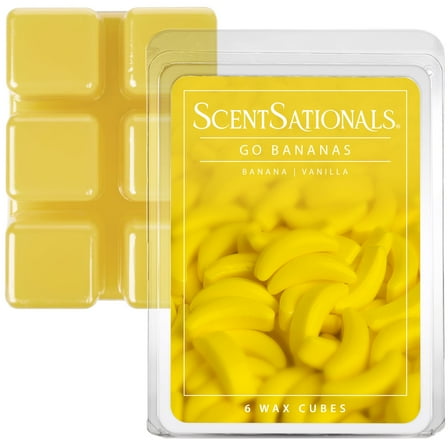 Go Bananas Scented Wax Melts, Scentsationals, 2.5 oz