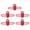 Red, variant on 5pack Compacts Fishing Baits Hook Organizers With Tool Portables Baits Hook Keeper for Baits Management