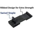 thumbnail image 3 of QCAA HASP and Swivel Staple, 3-1/2", Steel, Black, 2 Pack, Made in Taiwan, 3 of 3