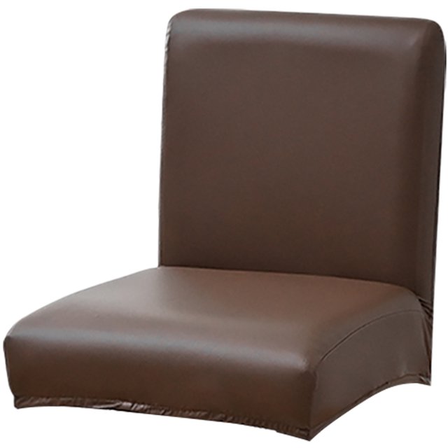 MasteelfCA Dining Chair Cover Thicken PU Leather Oilproof Stretch Dining Chair Protector Cover