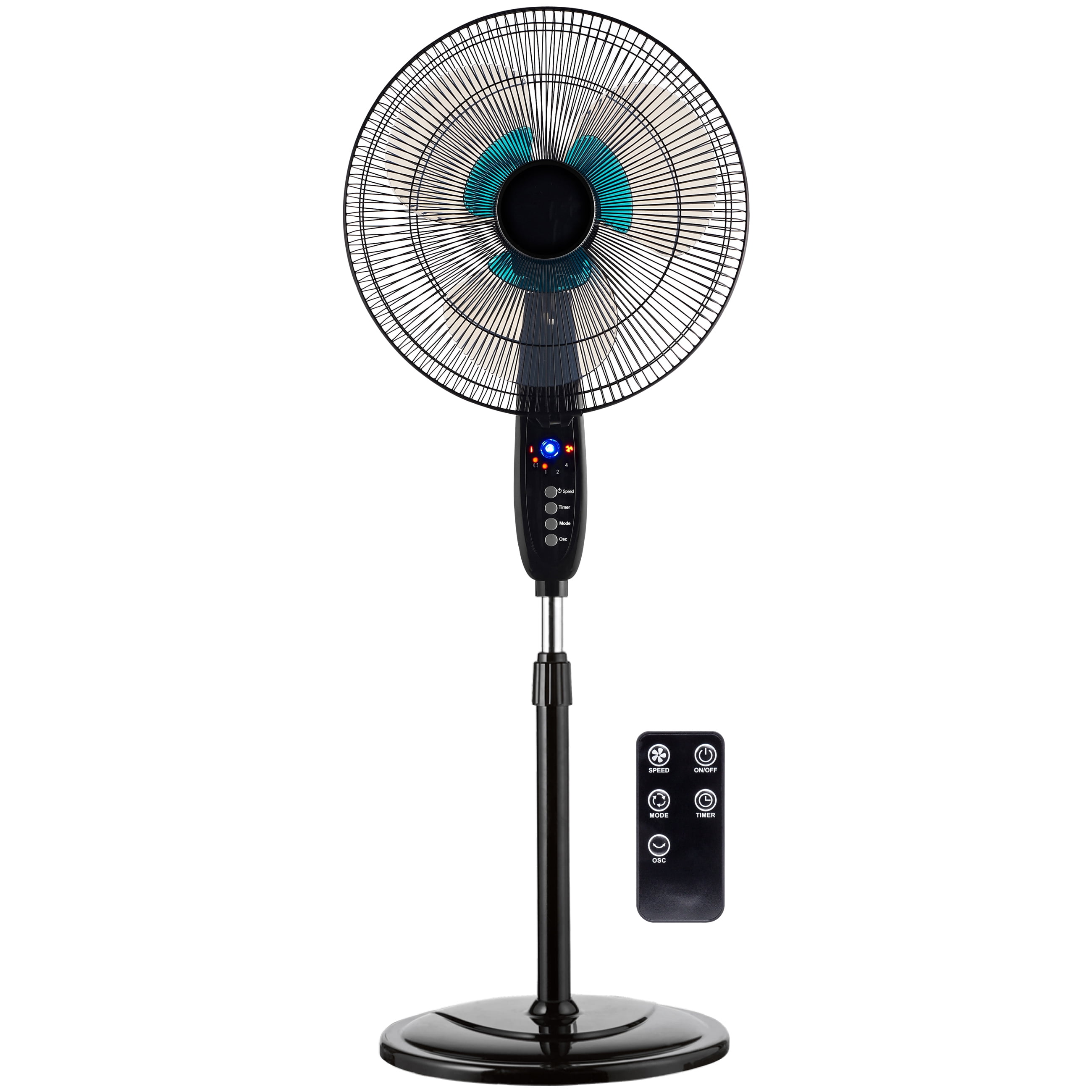 Best Choice Products Adjustable 16in Oscillating Pedestal Fan w Timer, Double Blades,... by Best Choice Products