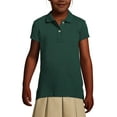 thumbnail image 3 of Lands' End School Uniform Girls Short Sleeve Feminine Fit Mesh Polo Shirt, 3 of 3