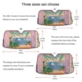 thumbnail image 5 of Yayeee Car Windshield Sun Shade Universal Fit Front Visor Protector, Pink Seaside Boat, 5 of 8