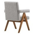 thumbnail image 5 of Modway Lyra Boucle Fabric Dining Room Chair - Set of 2 in Light Gray, 5 of 10