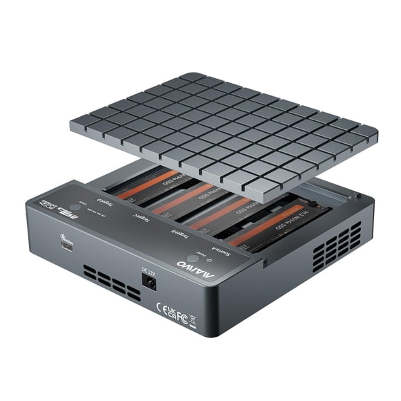 Gabinete clonador NVMe MAIWO de 4 bahías USB4 de 40 Gbps