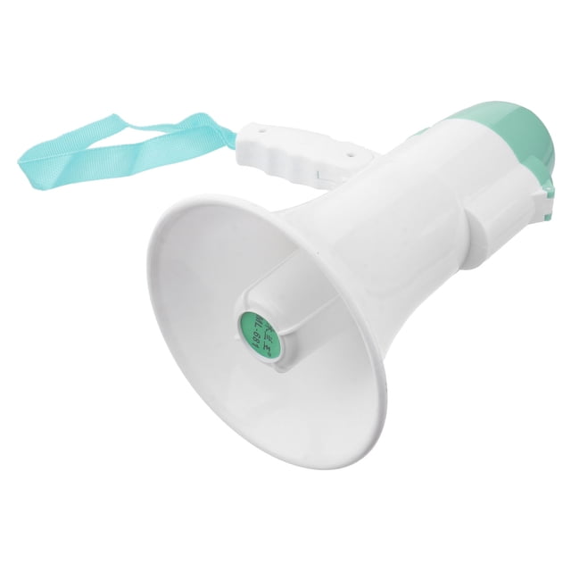 LIFKOME Rechargeable Professional Megaphone Plastic White For Emergency Situations 1Set