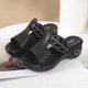 thumbnail image 5 of Amzcrzy Zapatos de mujer,Zapatos de mujer,Zapatillas de mujer, Pantuflas informales cómodas de verano para mujer, con plataforma de color liso y agujeros Sandalias Mujer Zapatillas De Casa, 5 of 5