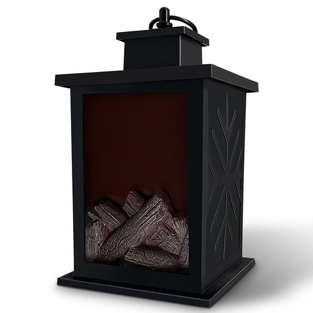 Matsuzay Linterna decorativa de chimenea Vintage, lámpara de con pilas, decoración de luz, decoración de arte para el hogar, adornos de Iluminación y accesorios Matsuzay HA011958-00B
