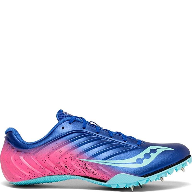 Saucony Saucony Women's Spitfire 5 Track Spike, Blue/Pink, 9 B(M) US