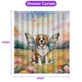 thumbnail image 5 of Welcome Spring Fairy Saint Bernard in Flower Meadow Shower Curtain St Dog Lover Waterproof Bathroom Bathtub Curtain - 13002, 5 of 5