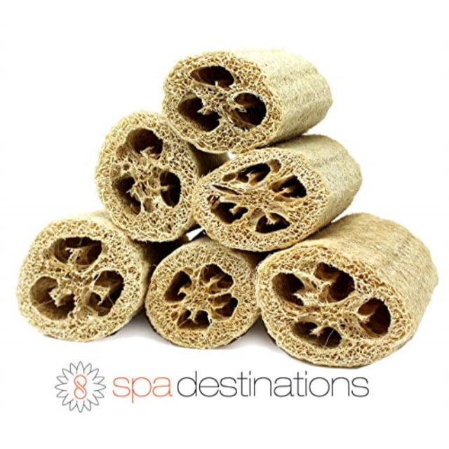 super savings six (6) pack of 4" loofahs!! by spa destinations