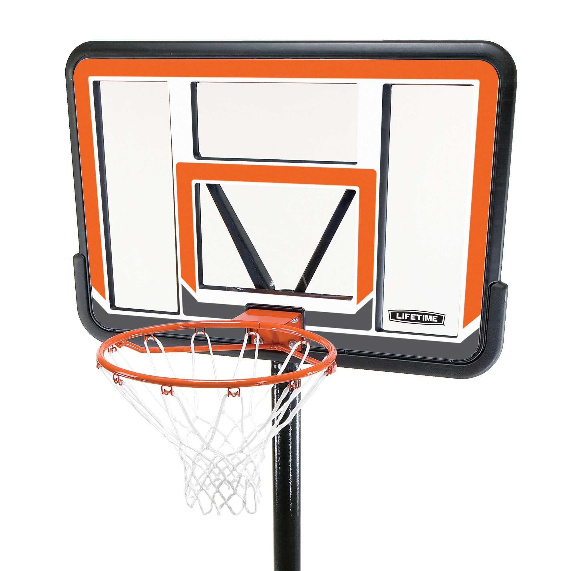 LIFETIME Adjustable Portable Basketball Net (44-Inch Polycarbonate) 