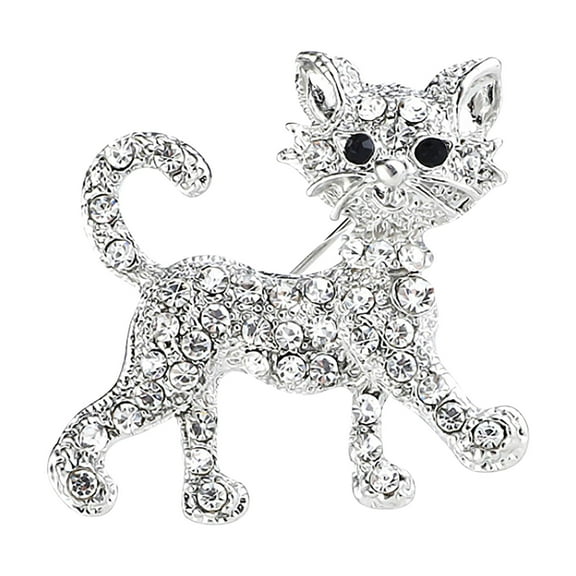 zttd alloy cute little animal cat brooch lapel pin ladies clothing pins accessories jewelry