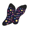 thumbnail image 5 of Bingfone Compression Socks for Women and Men Long Socks for Running Athletic Cycling Nurse- Planets, 5 of 7