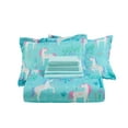thumbnail image 4 of Your Zone 7 Piece Teal Unicorn Grove Polyester Bedding Set for Girls, Full, 4 of 11