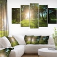 thumbnail image 1 of Sunny Day in Green Forest Meadow - Oversized Landscape Canvas Art, 1 of 3