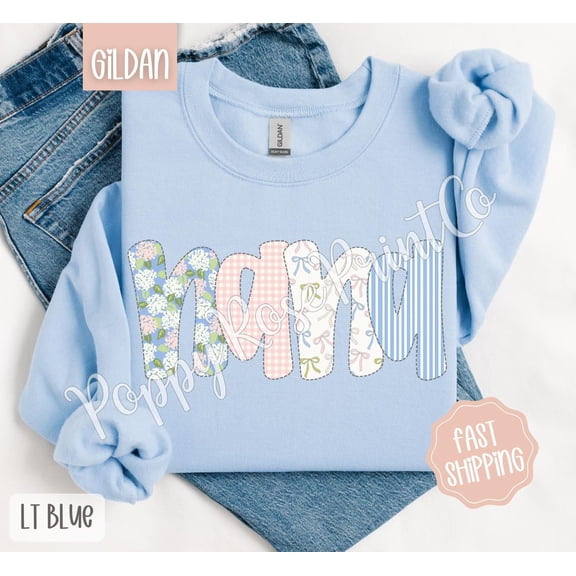 Floral Nana Sweatshirt, Cute Spring Grandma Sweater, Coquette Nana Crewneck, Spring Coquette Nana Sweatshirt, Mother's Day All Size S-5Xl